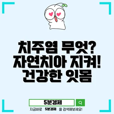 중구 태화동 치주염의 원인과 효과적인 치료법 완벽 가이드